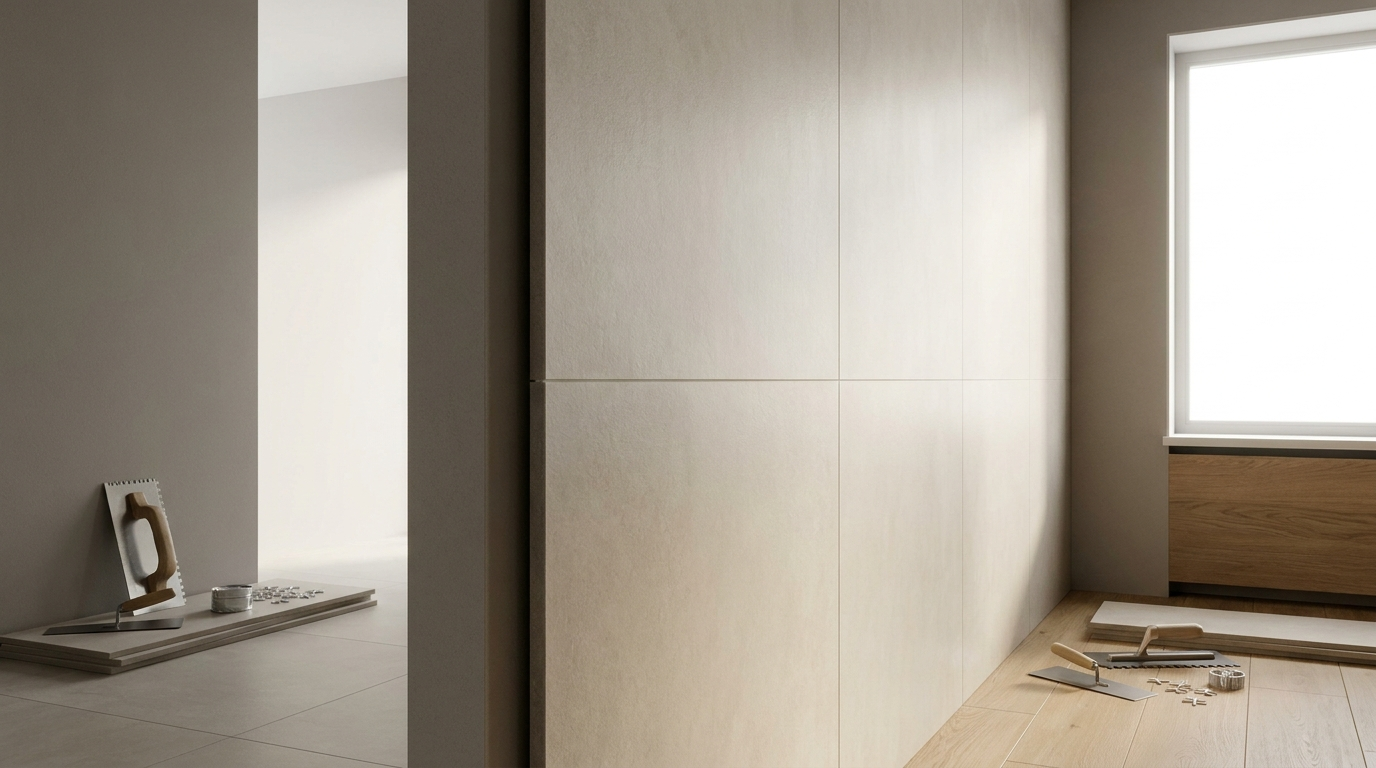 carrelage fin salle de bain