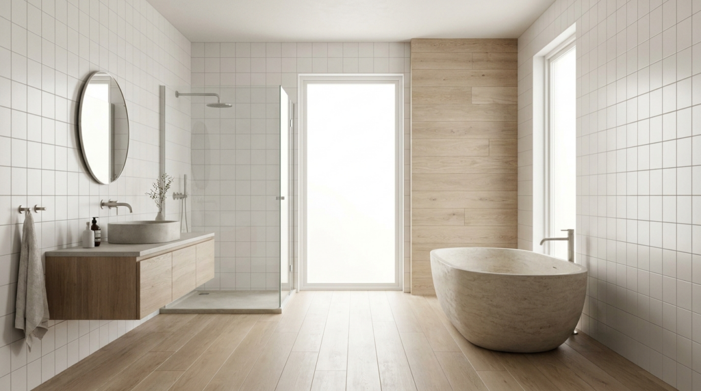 carrelage salle de bain style