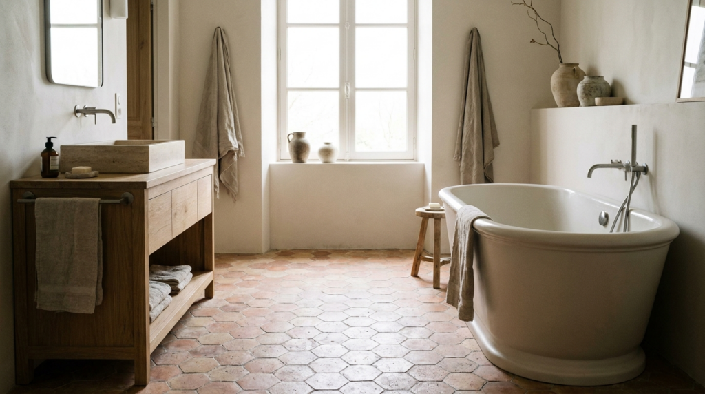 tomette salle de bain