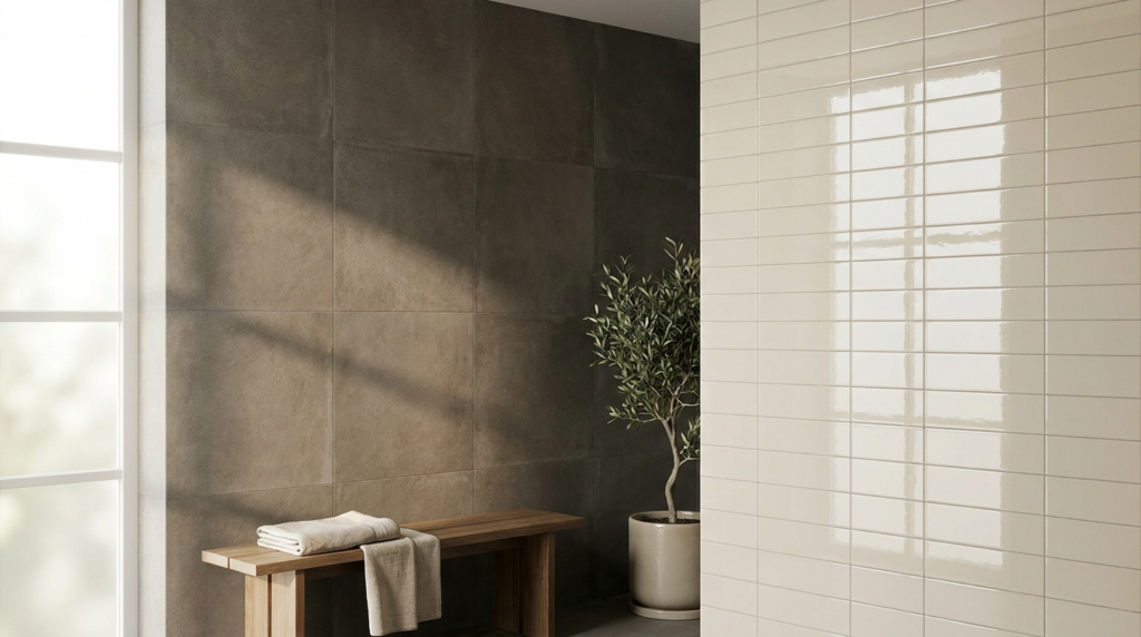 carrelage mat ou brillant salle de bain