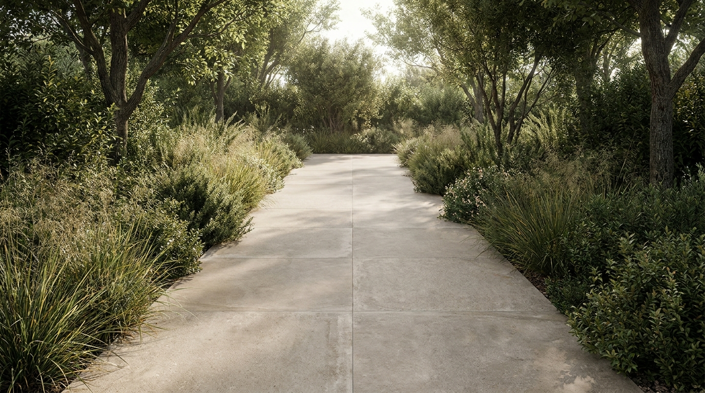 dalle céramique allée jardin