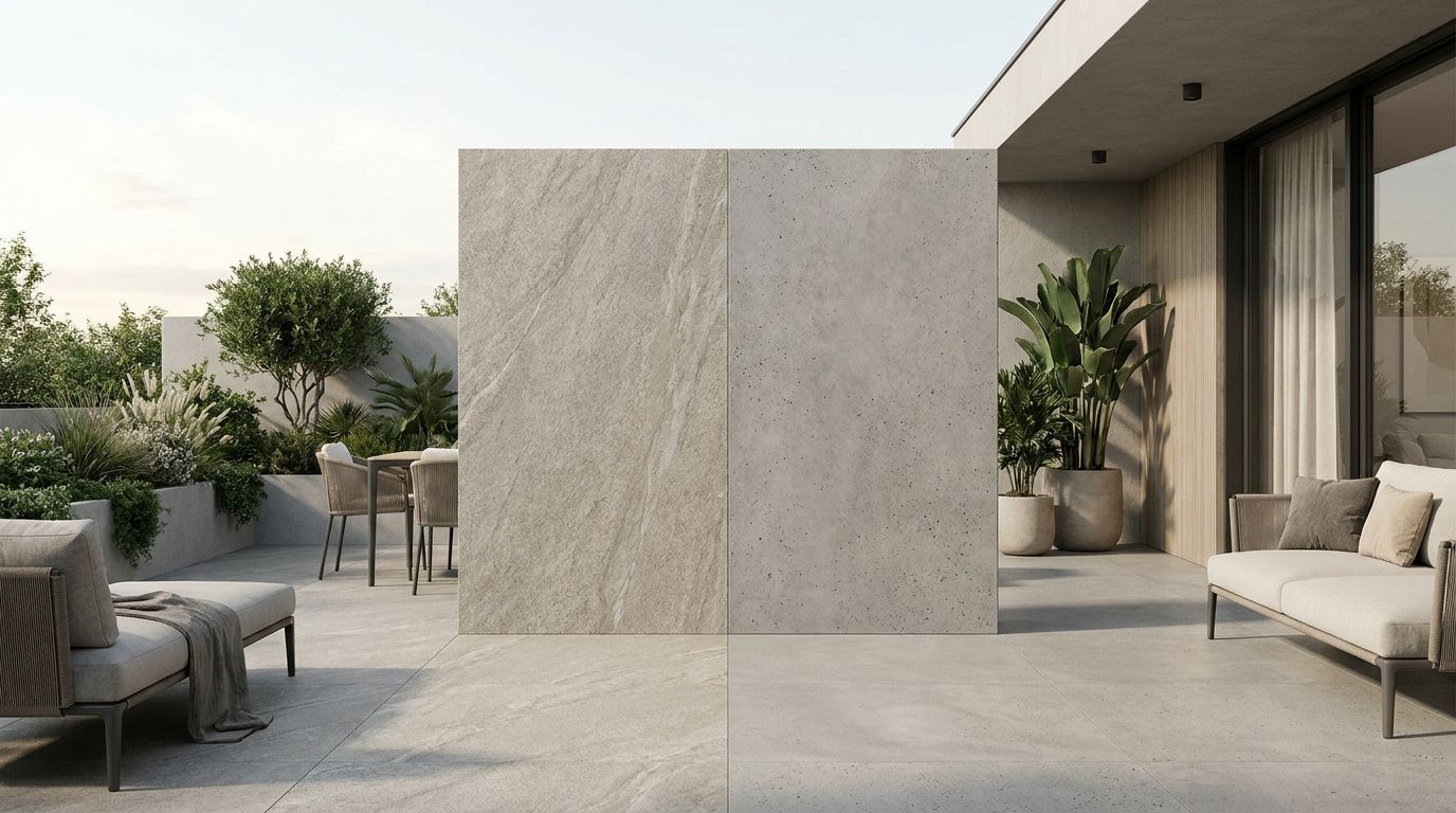 dalle céramique ou dalle béton
