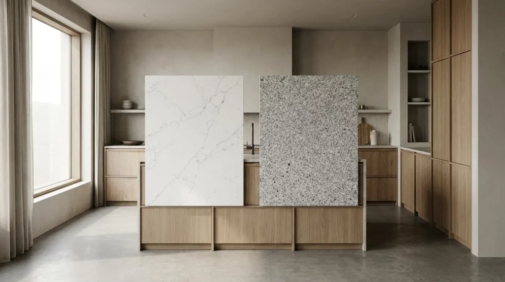 quartz ou granit plan de travail