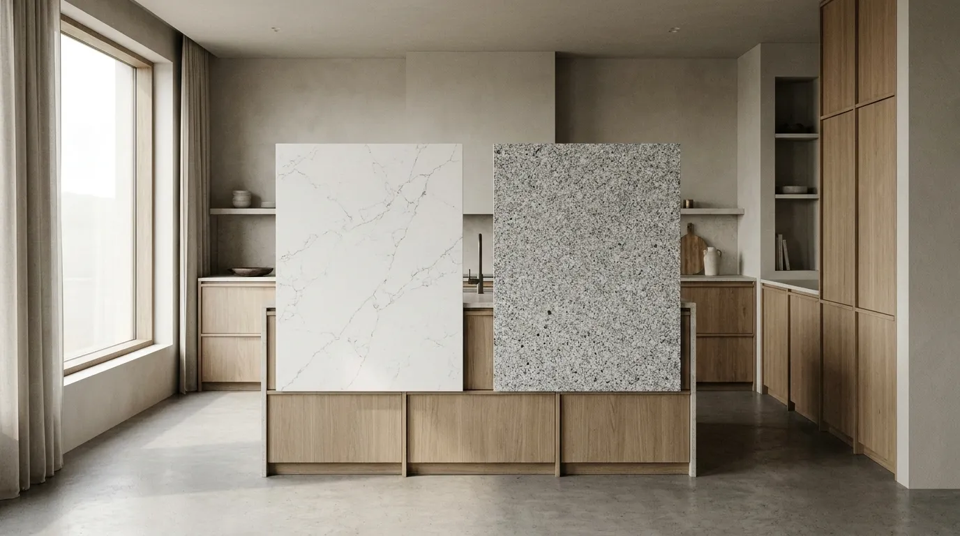 quartz ou granit plan de travail